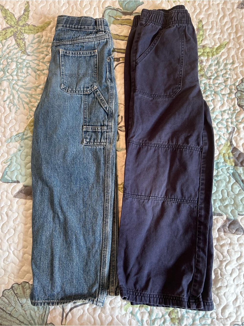 Arizona Jean Company Kids & Toughskins Two-Pack Jeans - Light Blue Denim & Navy